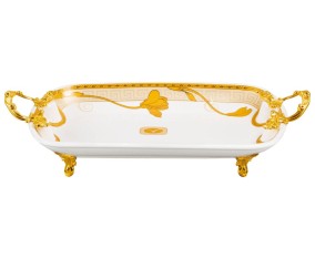 Piring Persegi Panjang dengan Pegangan P141 Lily